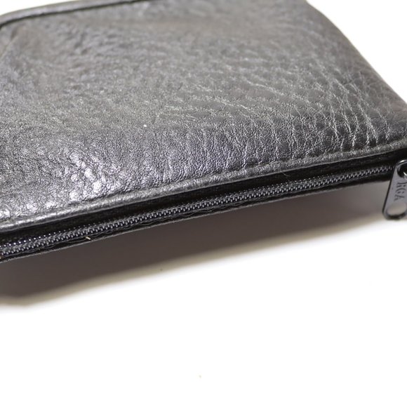 Women's Classic Traditions Kiss Lock Leather Coin Purse Wallet Clutch - Picture 5 of 6